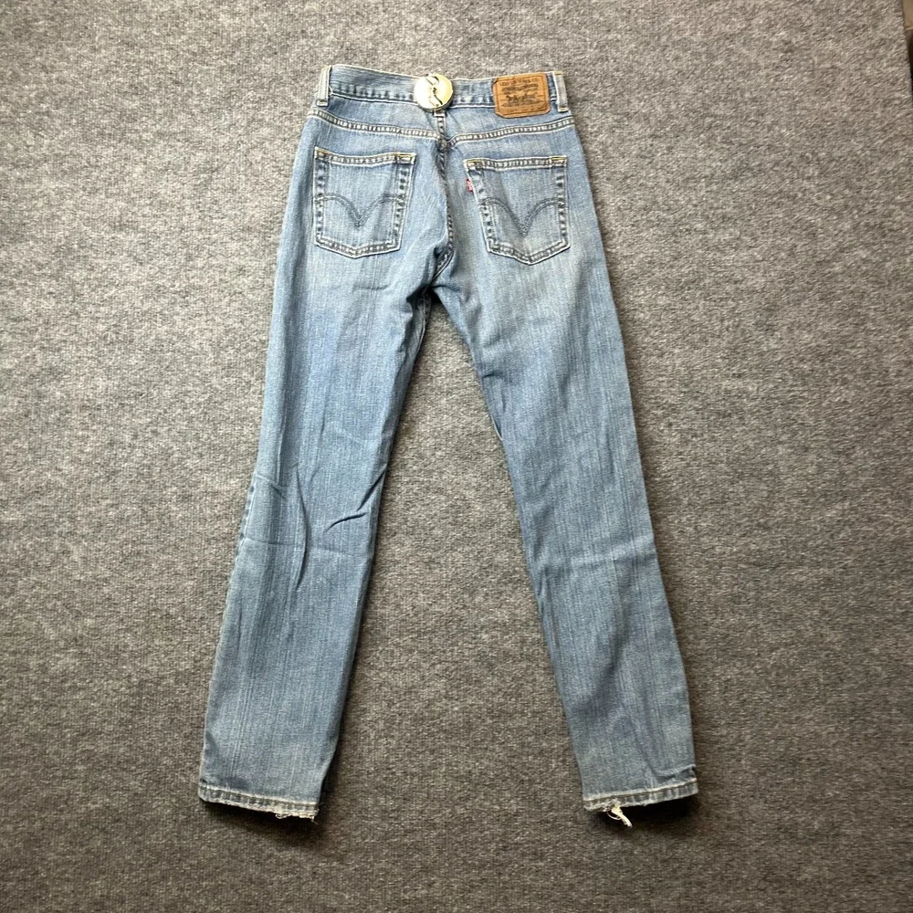 Levi's‎ 514 Slim Straight Jeans Kids Boys 12 REG Blue Denim Stretch Fit - 26X25